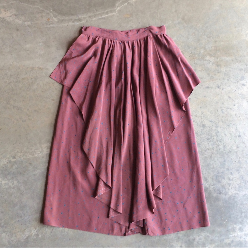 80’s silk skirt - fits size 2 - Jenni Ku London